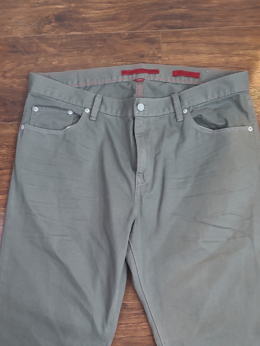Banana Republic Limited Edition Straight-Leg Jeans in Olive Size 36/34 - Picture 2 of 11